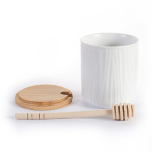 Honing Potje Met Honing Dripper / Lepel