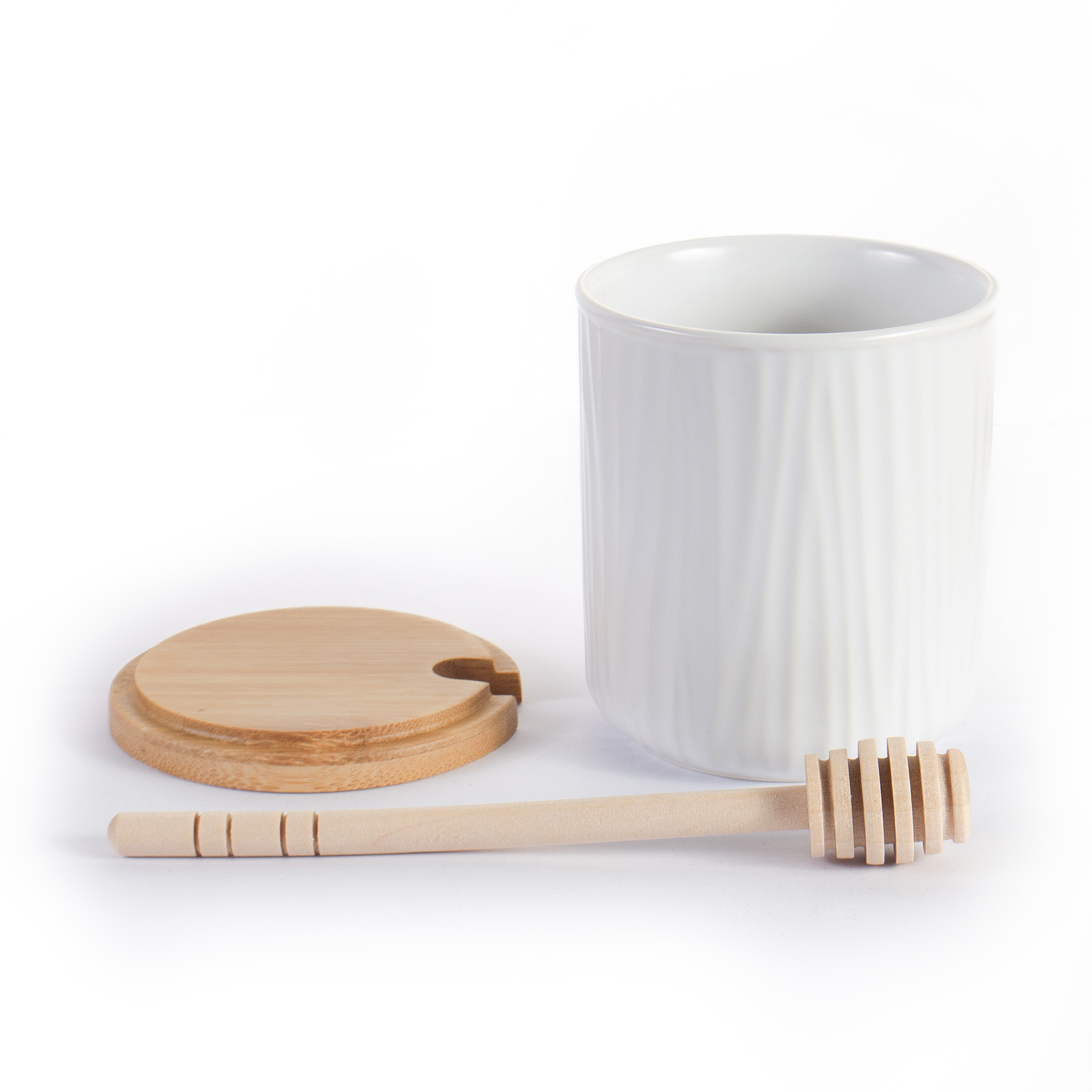 Honing Potje Met Honing Dripper / Lepel